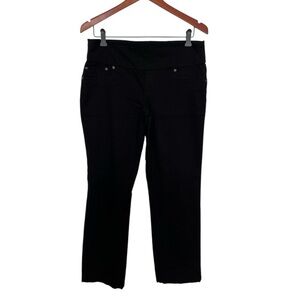 Black Lois Denim straight leg strechy pants size 34